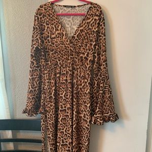 Long leopard dress
